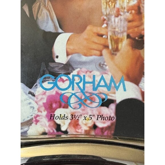 Gorham Elegant Silver-Plated Photo Frame For 3.5" x 5" Picture - Picture 4 of 9
